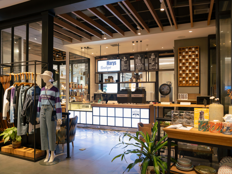 Mikafi in een specialty winkel
